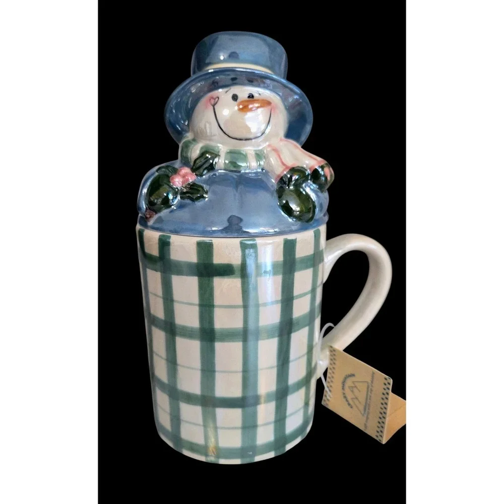 Crazy Mountain plaid ceramic